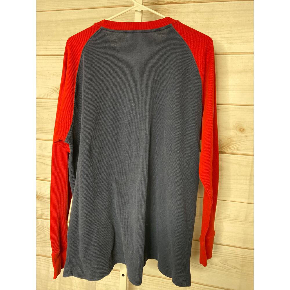 MLB Official Men's Size XL Boston Red Sox Long Sleeve T-Shirt Red Blue - Picture 4 of 5